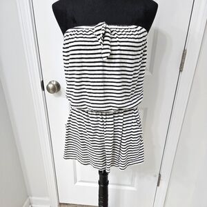 Strapless Striped Jumper - Express